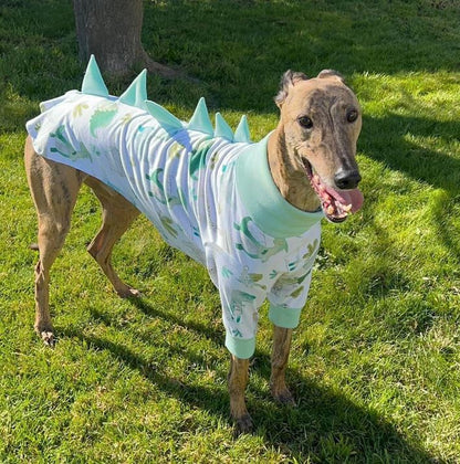 Dinosaur Onesie Sewing Pattern for Dogs – Whippet & Greyhound Fit (Digital Download)