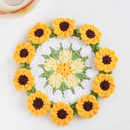 🌻 Crochet Sunshine Into Your Home – Sunflower Pot Pattern PDF