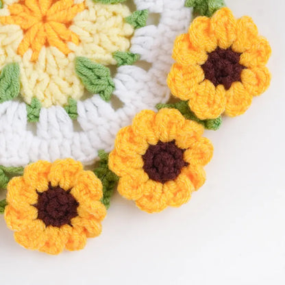 🌻 Crochet Sunshine Into Your Home – Sunflower Pot Pattern PDF